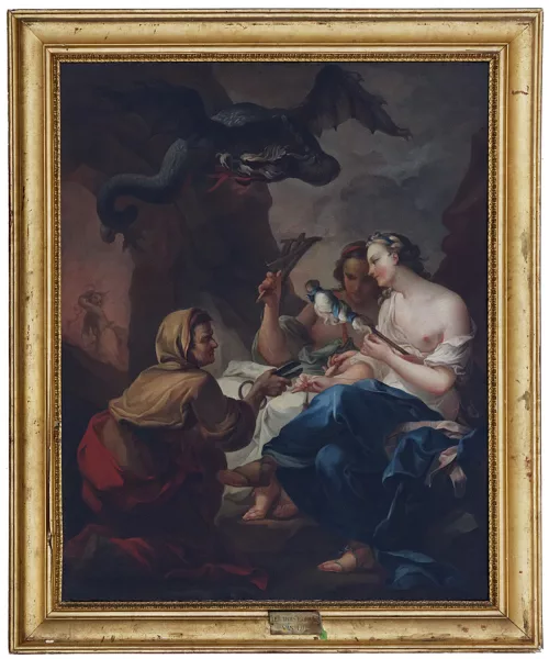 Charles André van Loo — Attribué à Carle van Loo — Carle van Loo (1705-1765), attr. à, Les 3 Parques,