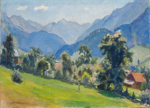 Otto Modersohn — Sommertag in Vorderhindelang