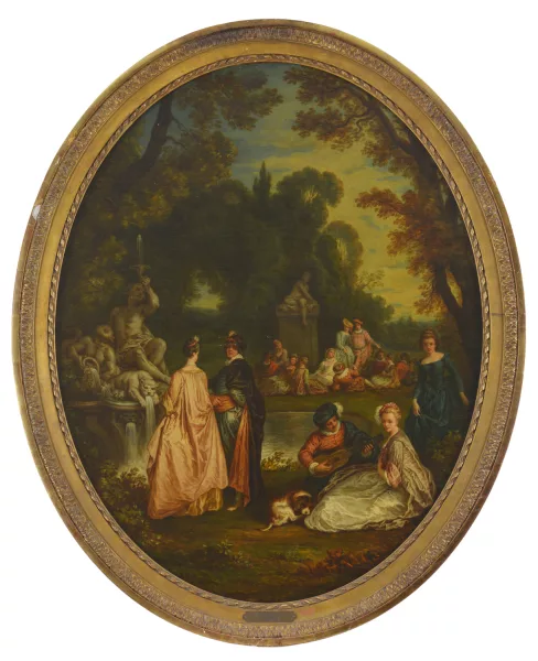 Nicolas Lancret — Dans le goût de Nicolas Lancret — Compagnie galante dans un parc
