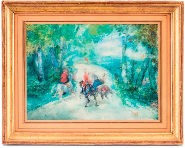 John-Lewis Brown — Attribué à John Lewis Brown — Chasse à courre