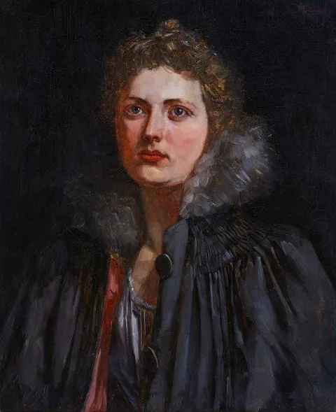 Wilhelm Trübner — Portrait einer Dame