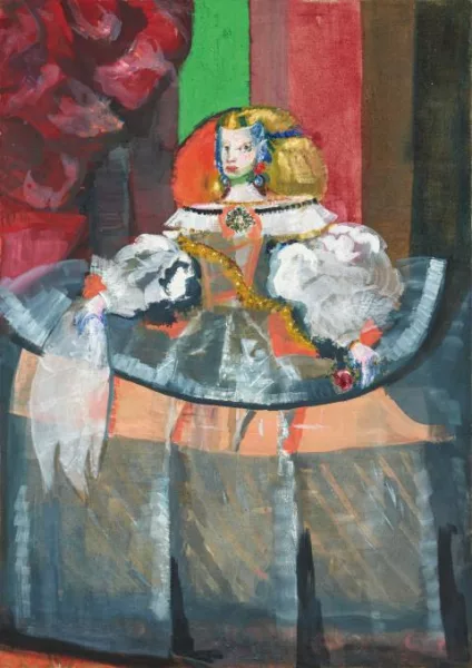 Rainer Fetting — Infantin Margarita, Velázquez Inspiration