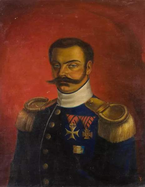 Vladimir Tretchikoff — Attribué à Tretchikoff, Vladimir — zugeschrieben Portrait eines holländischen Infanteristen, wohl nach einer Miniaturmalerei des 19