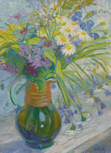 Maria Marc — Krug mit Sommerblumen