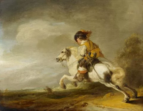 Pieter Wouwerman — Reiter in Landschaft