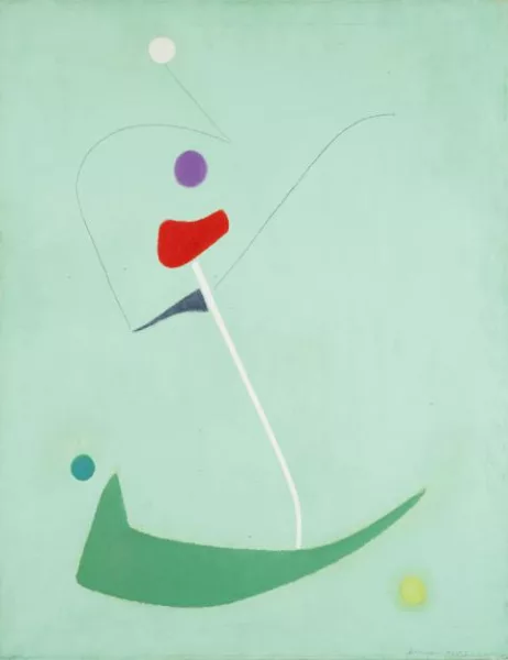 Max Ackermann — Ohne Titel (Abstrakte Komposition)