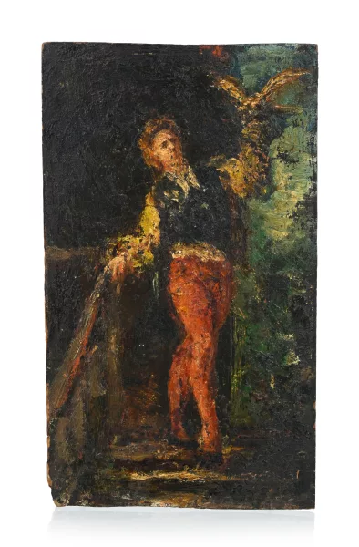 Adolphe Monticelli — Attribué à Adolphe Monticelli — Fauconnier