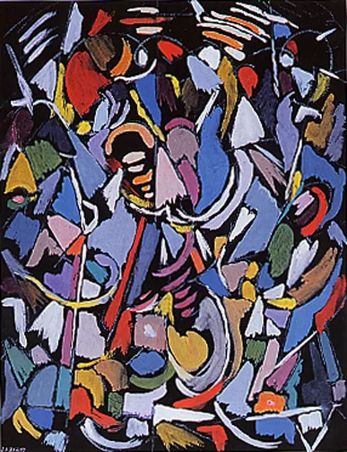 André Lanskoy — Composition sur fond noir