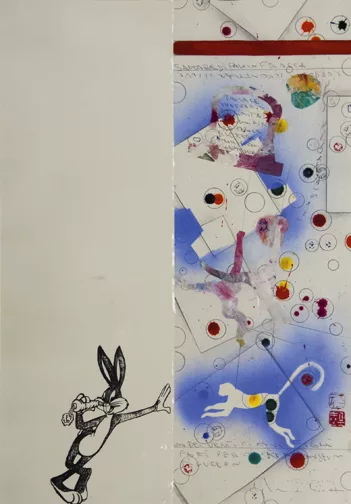 Alighiero Boetti — Ohne Titel (Bugs Bunny), 1992