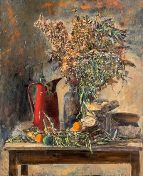 Ofer Lellouche — Attribué à Ofer Lellouche — Nature morte à la cruche rouge