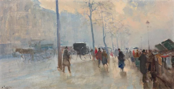 Attilio Pratella — Bouquinistes, Paris