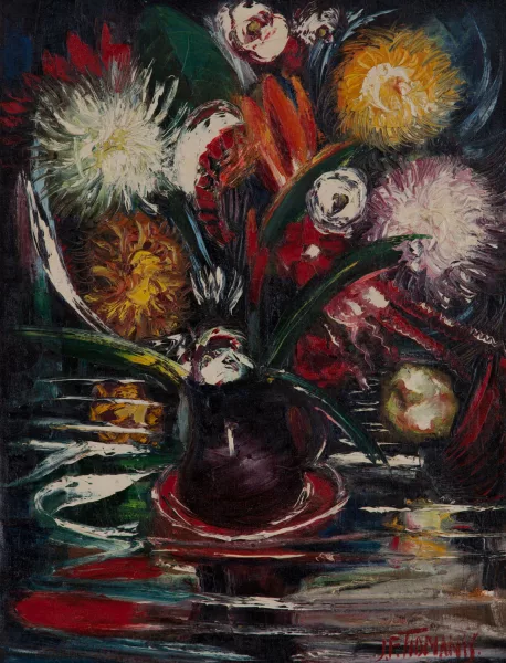 Jānis Tīdemanis — Nature morte au bouquet de fleurs