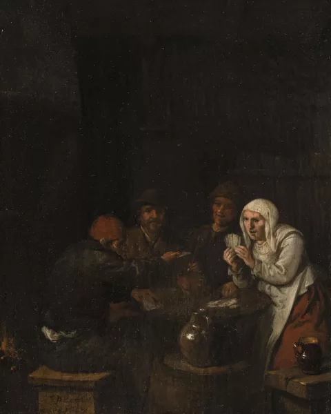 Jan Miense Molenaer — Joueurs de cartes,