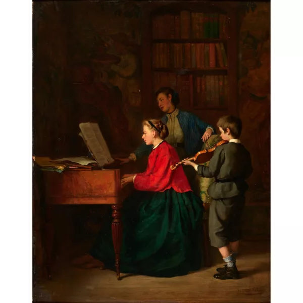 Armand Hubert Simon Leleux — Die Musikstunde.