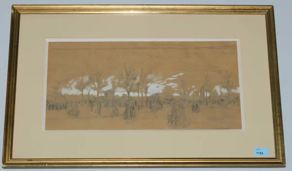 Luigi Loir — Pariser Strassenszene (Place de la Concorde?)