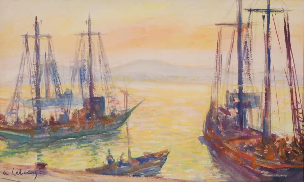 Albert Lebourg — Segelschiffe am Hafen