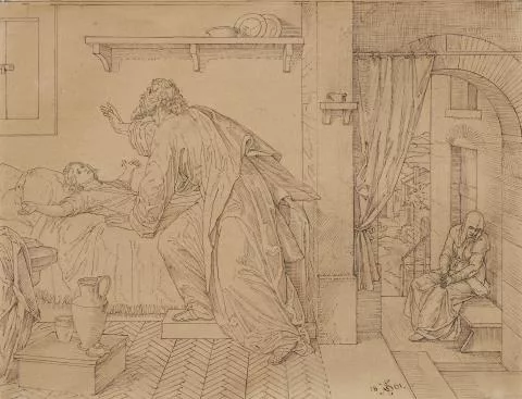 Julius Schnorr von Carolsfeld — Die Auferweckung des Sohnes der Witwe von Sidon