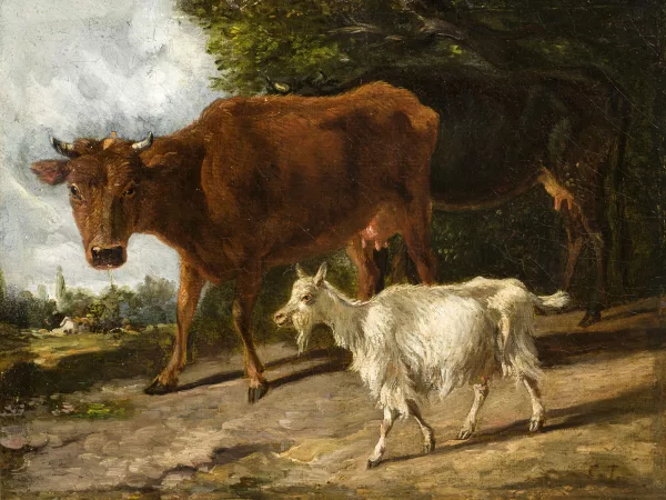 Constant Troyon — Entourage de Constant Troyon — "Vache et chèvre",