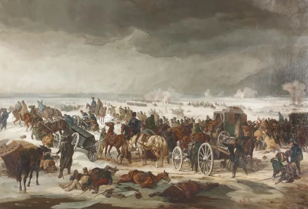 Albrecht Adam — Rückzug der französischen Armee in Russland, November 1812.