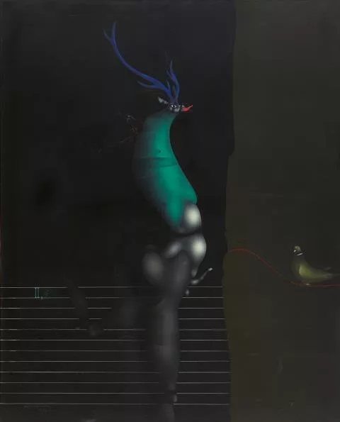 Paul Wunderlich — Solomon II, 9. Siehe er steht hinter unserer Wand...