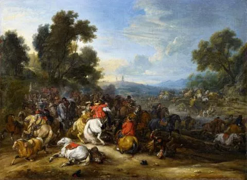 Adam François van der Meulen — Reitergefecht
