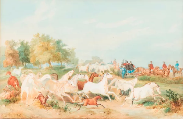 Alfred de Dreux — Entourage de Alfred de Dreux — La visite du haras,