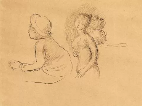 Pierre-Auguste Renoir — Étude de nu et enfant