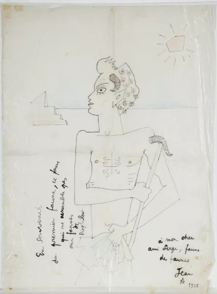 Jean Cocteau — Serge Lifar en faune