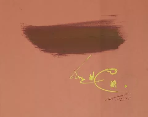 Georges Mathieu — Composition pour Brigitte Perponcher