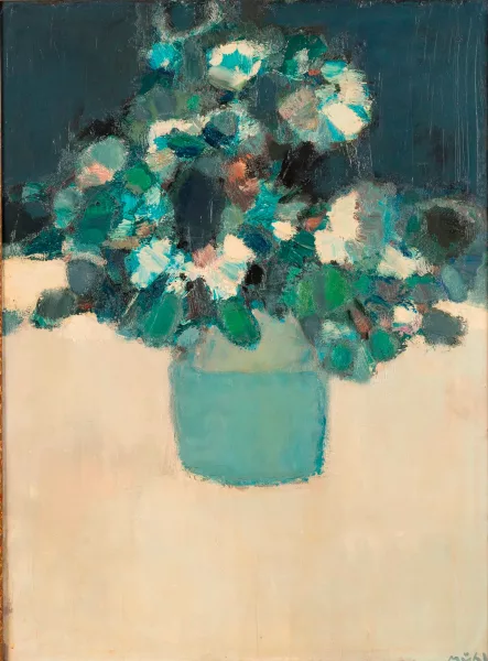 Roger Mühl — "Bouquet blanc et bleu"