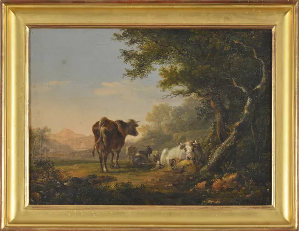 Nicolaes Pietersz. Berchem — Dans le goût de Nicolaes Berchem — Paysage de campagne