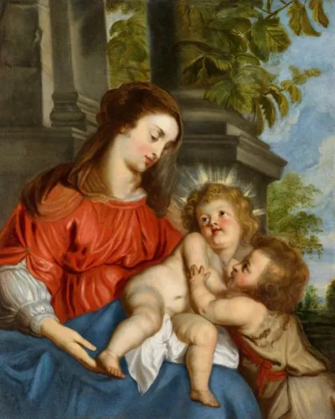 Érasme Quellin le Jeune — Maria mit Kind und dem hl. Johannes