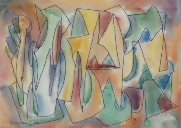 Albert Hennig — 2 Blätter: Ohne Titel; Ohne Titel, 1975