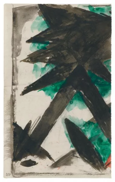 Franz Marc — Abstrakte Baumstudie