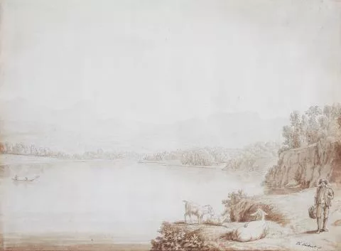 Jakob Philipp Hackert — Blick auf einen See