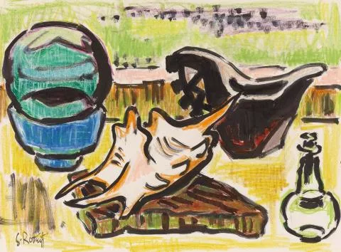 Karl Schmidt-Rottluff — Stillleben mit Muschel