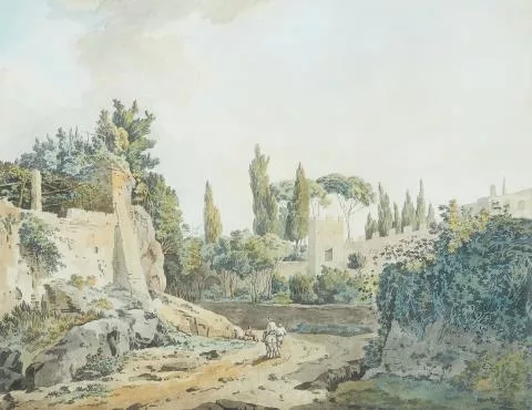 Jakob Philipp Hackert — Auf römischer Landstraße