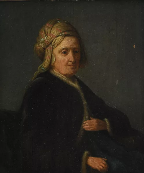 Gérard Dou — Suiveur de Gérard Dou — Portrait d'une vieille femme
