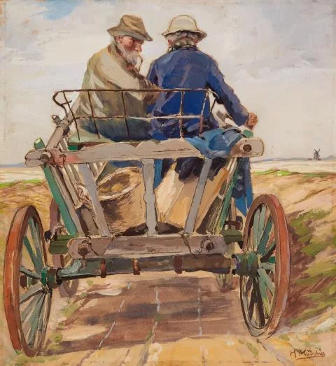 Hugo Mühlig — Auf dem Pferdewagen