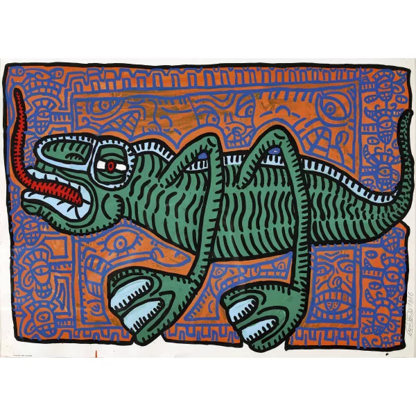 Robert Combas — Le caméléon.
