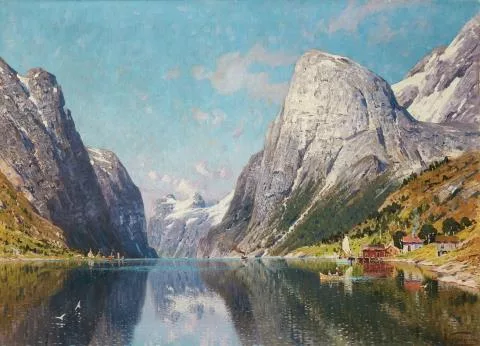 Adelsteen Normann — Norwegian fjord landscape