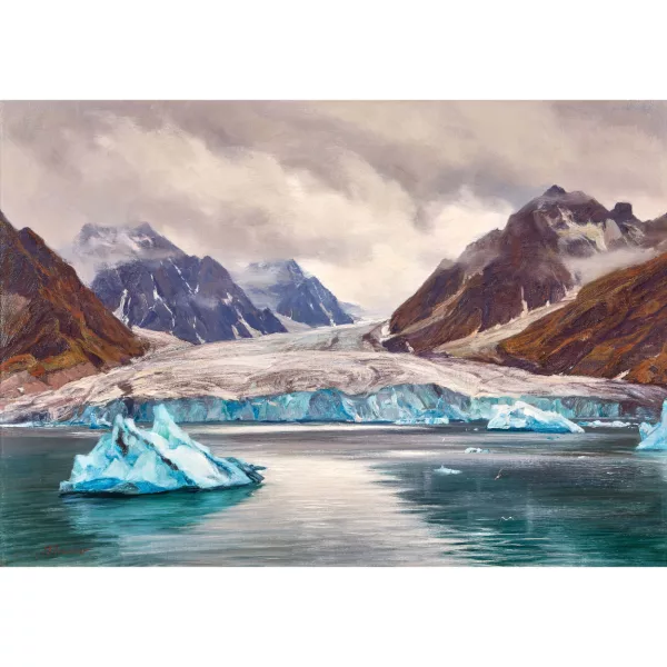 Georg Macco — "Magdalenenbay, Spitzbergen (Gully-Gletscher)".