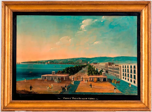Giuseppe Gustavo Scoppa — D’après Giuseppe Gustavo Scoppa — "V. della Villa Reale di Napoli"