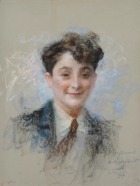 Lucien Lévy-Dhurmer — Portrait eines jungen Mannes