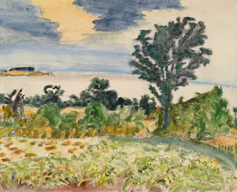 Erich Heckel — Blick übers Wasser