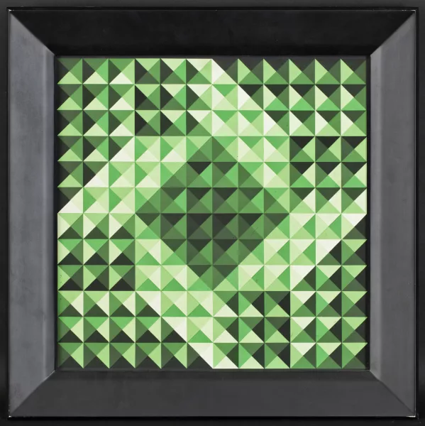 Yvaral — Structure carré/diamant V, 1972,
