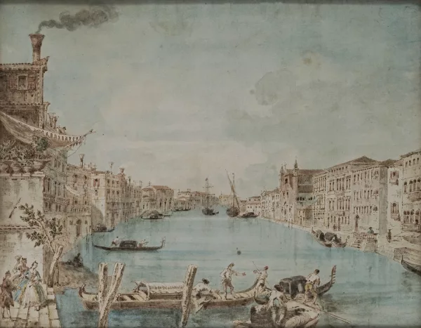 Francesco Guardi — Suiveur de Francesco Guardi — Vue de Venise,
