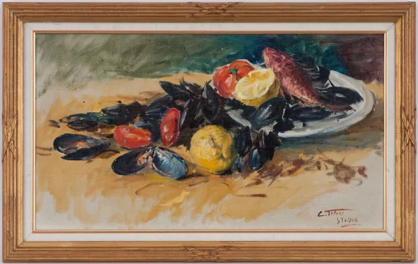Clemente Tafuri — Nature morte aux moules