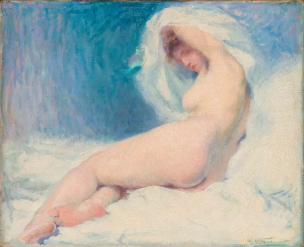 Jules Tavernier — Nu féminin allongé,