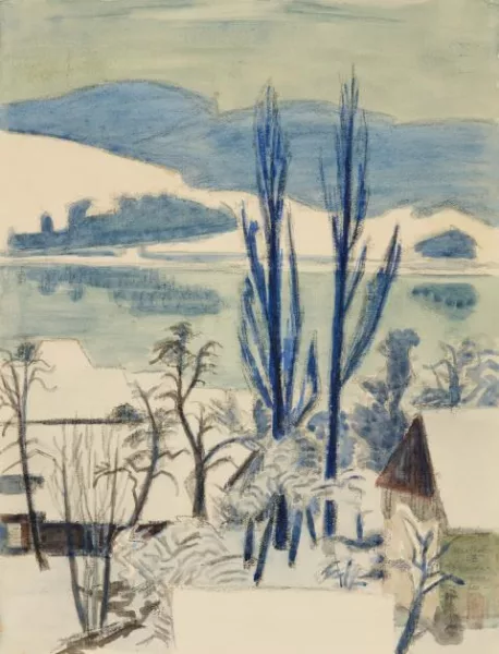 Erich Heckel — Winter am See